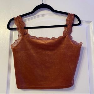 💕 • Velvet Cropped Top